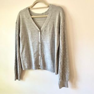 Banana republic gray cardigan